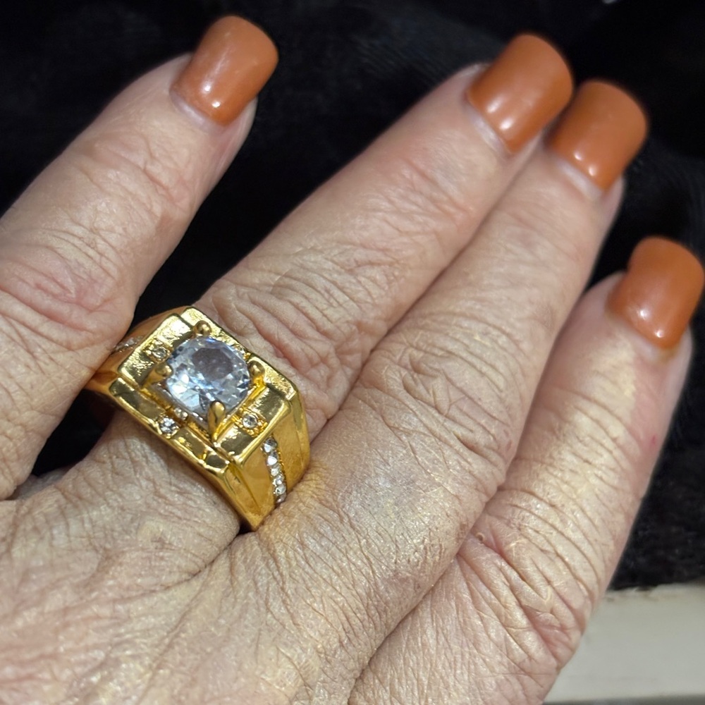 GOLD PLATED/
RING- VINTAGE STYLE - Picture 11 of 16